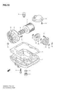 GS500 Oil filter-oil pump