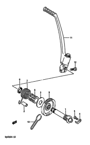 RGV250 Ножной стартер