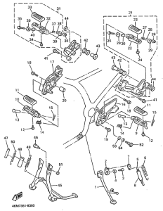 XJ900S Stand. footrest