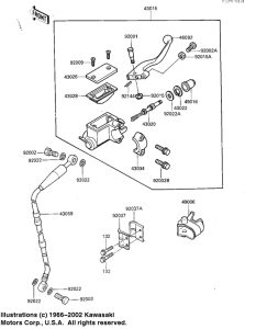 KX125 Передний тормозной цилиндр