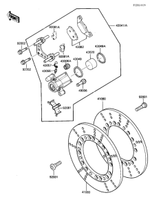KZ1000 Передний суппорт
