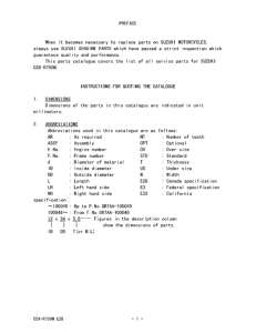 GSX-R750 Catalog preface