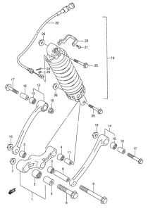 GSX750 Втулки заднего рычага