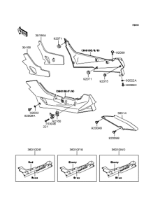 ZX400 サイドカバー / チェーンケース
