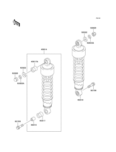 BN125 Подвеска / амортизатор