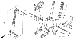 NH80 Вилка передней оси