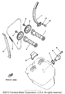 XT250LC Camshaft - chain