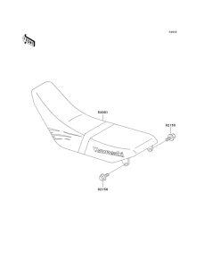 KDX125 Сиденье