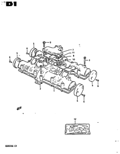 GS850 Крышка головки цилиндров