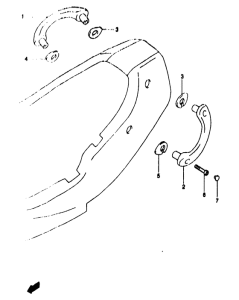 GSF1200S (ABS) Rider handle