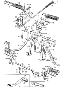CB175 Cb / cl175stand + step