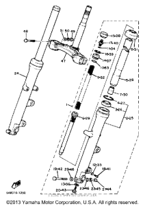 XV920RJ Передняя вилка