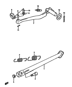 DR650 Stand-rear brake