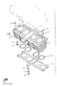 XJ600H (53KW) Цилиндры