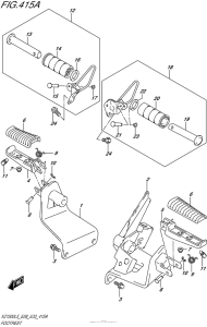 VL1500 Подножки