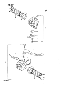 FB50 Рулевой переключатель