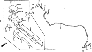 VT750C Цилиндр сцепления