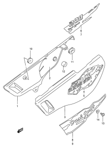 DR200 Обтекатель задний