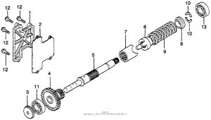 GL1000 Final gearshaft