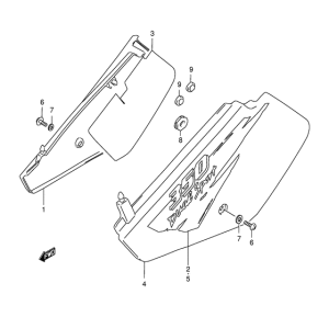 DR350 Обтекатель задний