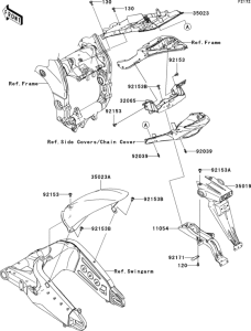 ZX1000 Заднее крыло