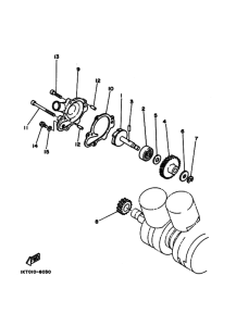 TDR250 TDR250A Водяная помпа