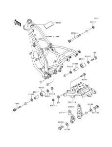 KDX125 Рама ,крепежные детали