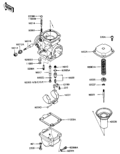 KZ750 CSR Детали карбюратора