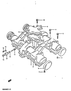GS650 Крышка головки цилиндров