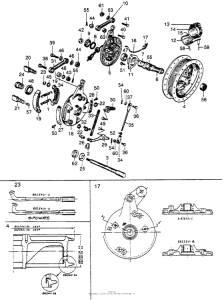 CB92 Front wheel + front brakes