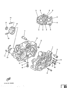 PW80 Картер двигателя