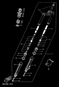 YH50 Передняя вилка