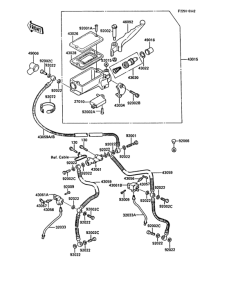 ZX900 Главный тормозной цилиндр