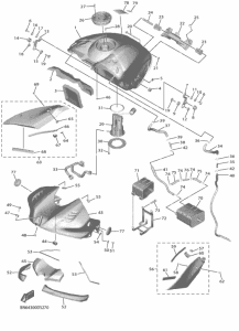 YZF600 Топливный бак