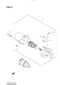 AY50 Стартерный мотор