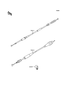 KX125 Тросы управления