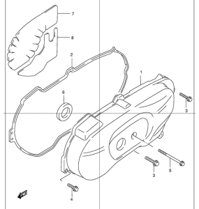 AZ50 Crankcase lh cover