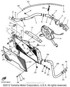 FZR1000A Радиатор и Патрубки