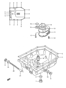 GSX750 Маслосборник