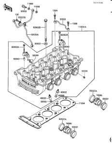 ZX900 Головка цилиндров