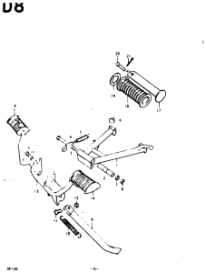 GP100 Stand - footrest