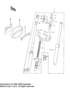 KD100 Вилка передней оси