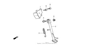 CB50 Подножка