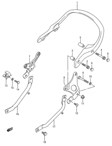 GSX600 Ручка пассажира
