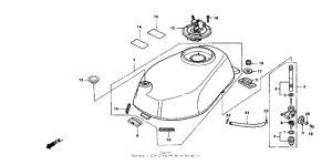 NSR50R Топливный бак