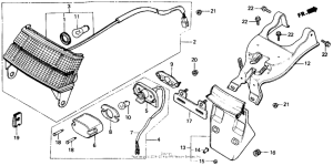 CH150D Taillight 85-86