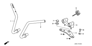 Z50J Handle pipe / top bridge