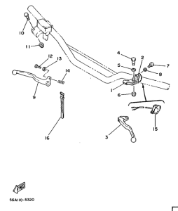 YZ250 Handle switch. lever