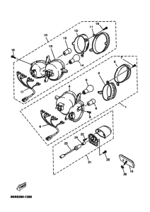 YP125E Taillight unit ass`y