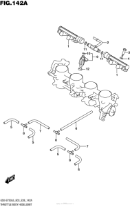 GSX-S750 (ABS) Throttle Body Hose / joint